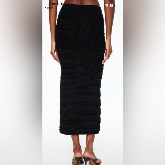 Dynamite crochet black Women's Skirt - NEW - Picture 3 of 5